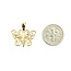 Pendant Filigree Butterfly 14ky 20mm 1.1g 125112004