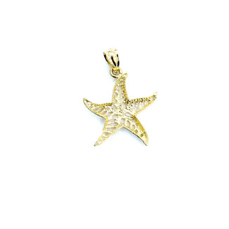 Pendant Filigree Starfish 14ky 22.5mm 1g 125112006
