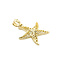 Pendant Filigree Starfish 14ky 22.5mm 1g 125112006
