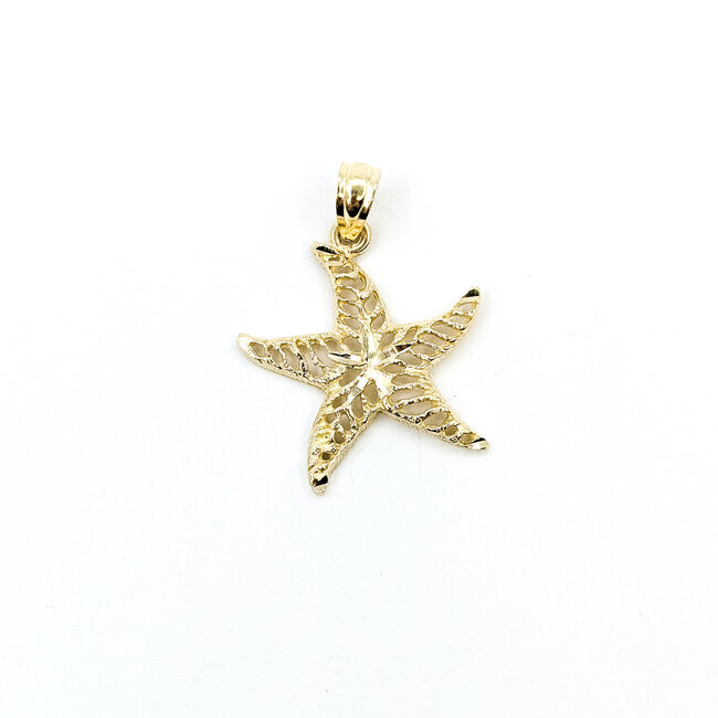 Pendant Filigree Starfish 14ky 22.5mm 1g 125112006