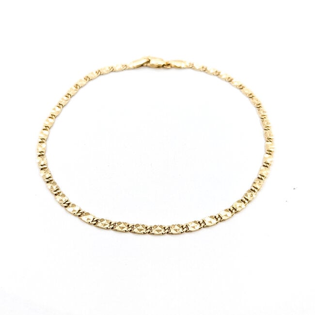 Bracelet Diamond Cut Lobster 14ky 2.86mm 9" 5.1g 125112017