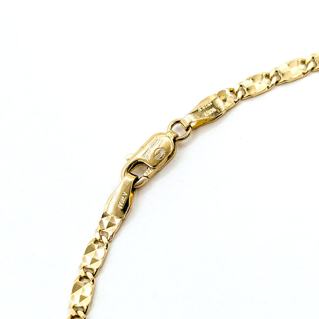 Bracelet Diamond Cut Lobster 14ky 2.86mm 9" 5.1g 125112017