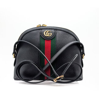 Handbag Gucci Dome Small Ophidia Calfskin Sherry Black 125125040