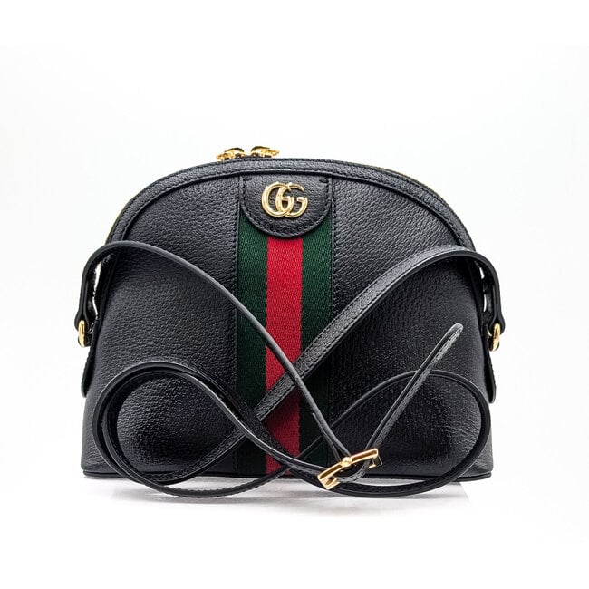 Handbag Gucci Dome Small Ophidia Calfskin Sherry Black 125125040