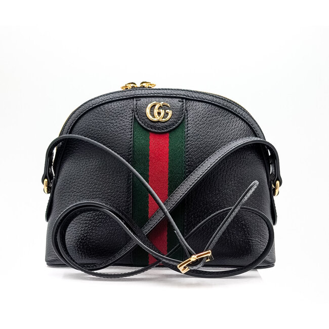 Handbag Gucci Dome Small Ophidia Calfskin Sherry Black 125125040
