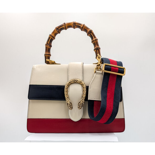 Handbag Gucci Dionysus Bamboo Red White & Blue 125125043