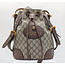 Handbag Gucci Neo Vintage GG Beige Canvas Drawstring 125125044