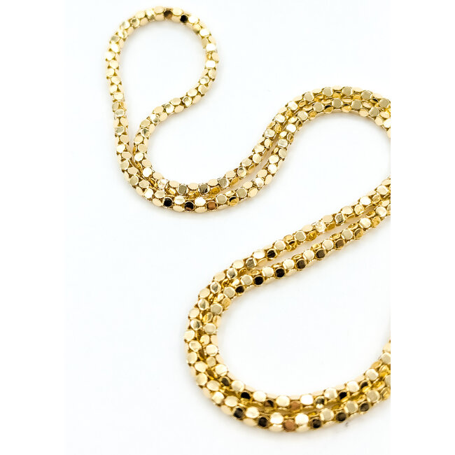 Necklace Ball Lobster Clasp 14ky 3mm 23" 9.83g 125102020