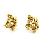 Earrings Knot Omega Back 18ky 1x1" 17.72g 225122001