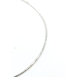 Necklace Tube Link Lobster 14kw 1.75mm 16" 7.3g 125112010