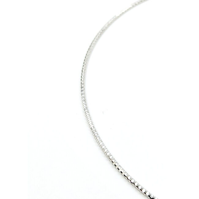 Necklace Tube Link Lobster 14kw 1.75mm 16" 7.3g 125112010