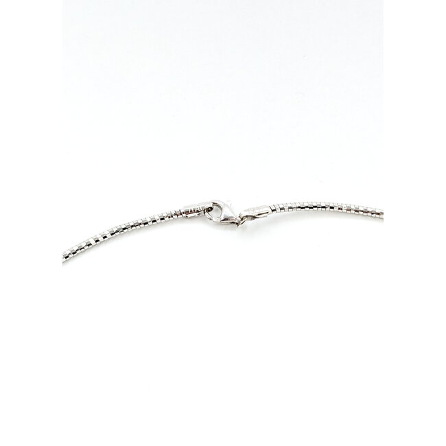 Necklace Tube Link Lobster 14kw 1.75mm 16" 7.3g 125112010