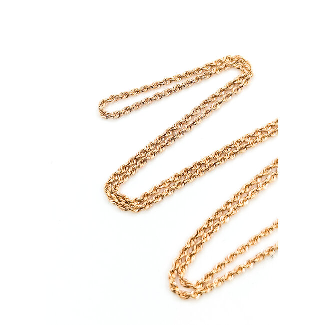 Necklace Rope Lobster 14kr 1.7mm 18" 4.3g 125112012