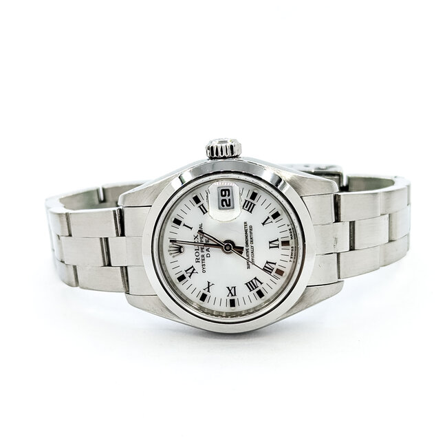 Watch Rolex Datejust Roman Numerals 69160 Yr. 1999 26mm Stainless Steel Box & Papers 125106001