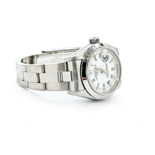 Watch Rolex Datejust Roman Numerals 69160 Yr. 1999 26mm Stainless Steel Box & Papers 125106001