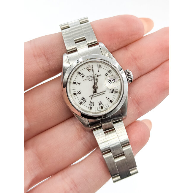 Watch Rolex Datejust Roman Numerals 69160 Yr. 1999 26mm Stainless Steel Box & Papers 125106001