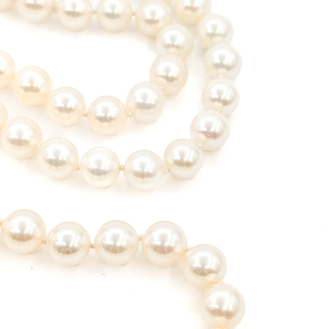 Necklace Strand 7.2-7.5mm White Akoya Pearl 14ky 7.5mm 24" 40.21 225120017