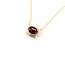 Necklace 2.54ct Garnet 14ky 18" 9.5x7.5mm 125100078