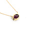 Necklace 2.54ct Garnet 14ky 18" 9.5x7.5mm 125100078