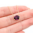 Necklace 2.54ct Garnet 14ky 18" 9.5x7.5mm 125100078