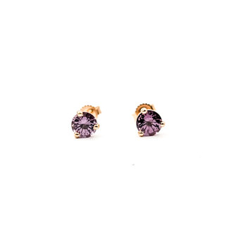 Earrings Stud 1.53ct Spinel 14kr 5.2mm 125100082