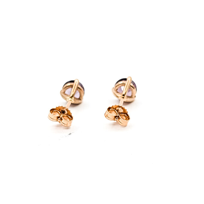 Earrings Stud 1.53ct Spinel 14kr 5.2mm 125100082