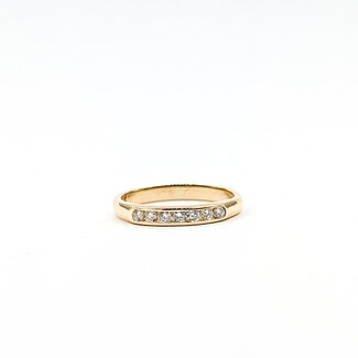 Ring .20ctw Round Diamonds 14ky 2.5mm Sz6 2.43g 125110022
