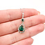 Pendant Drop 0.18ctw Round Diamonds 1.16 Emerald 14kw 27.8mm x 10.25mm 18" 2.7g 225110043