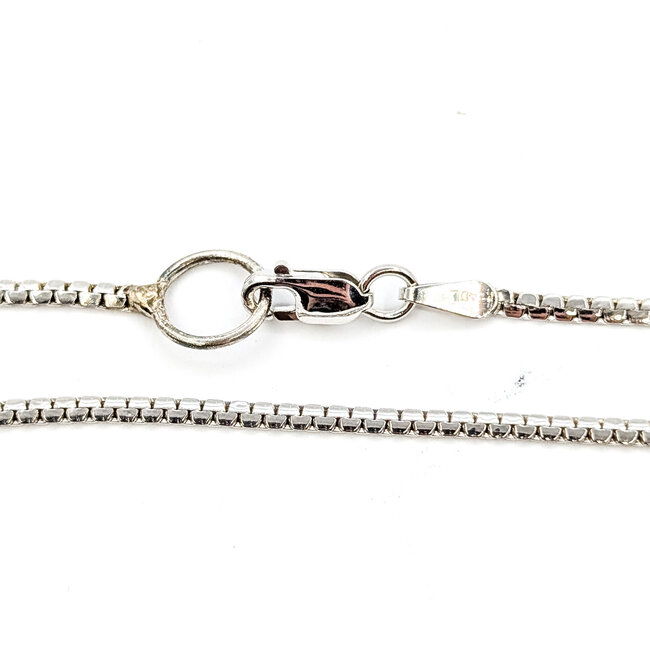 Necklace Alternating 0.12ctw Round Diamonds 2.25ctw Tanzanite 14kw 12.5mm x 35.5mm 17" 5.6g 225110049