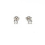 Earrings Stud .60ctw Round Diamonds 14kw 5.2mm .97g 225120015