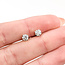 Earrings Stud .60ctw Round Diamonds 14kw 5.2mm .97g 225120015
