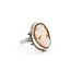 Ring Cameo 17.5x13mm Shell 14ky Sz6.5 4.09g 225100054