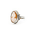 Ring Cameo 17.5x13mm Shell 14ky Sz6.5 4.09g 225100054