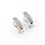 Earrings Cluster 0.22ctw Round Diamonds 14kw 17mm x 4.5mm 5g 225110045