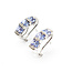 Earrings Alternating 0.16ctw Round Diamonds 2.24ctw Tanzanite 14kw 20mm x 6mm 3.9g 225110048