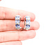 Earrings Alternating 0.16ctw Round Diamonds 2.24ctw Tanzanite 14kw 20mm x 6mm 3.9g 225110048