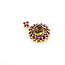 Pendant Floral Cluster 4.5ct Citrine 1.2ctw Tourmaline 14ky 28.5mm x 20.35mm 6.1g 225110038