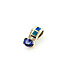 Pendant Slide .15ctw Round Diamonds 2.00ct Violet Tanzanite 3.25x3.25mm Dublet Opal 14ky 22x10mm 5.97g 225120005