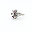 Ring Starburst .30ct Round Diamond .20ctw Ruby 14kw 16mm Sz4.5 5.25g 225110146