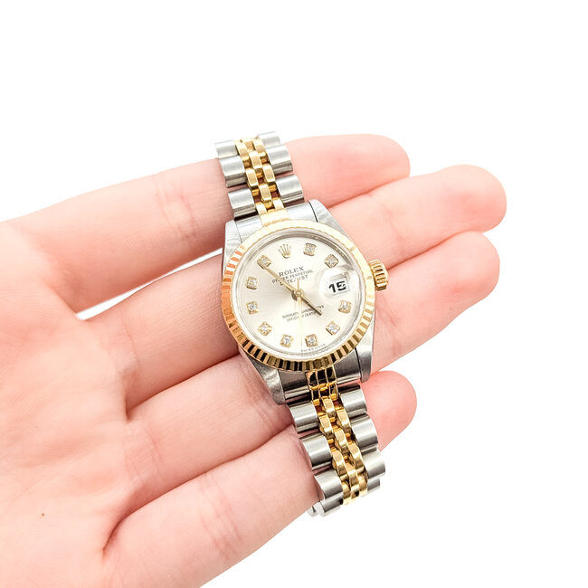 Watch Rolex Oyster Perpectual Datejust Yr. 2004 79173 26mm 18kt Yellow Gold & Stainless 7.5" Box & Papers 125126010
