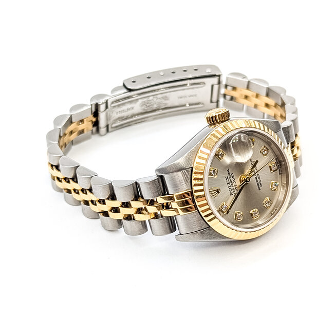 Watch Rolex Oyster Perpectual Datejust Yr. 2004 79173 26mm 18kt Yellow Gold & Stainless 7.5" Box & Papers 125126010