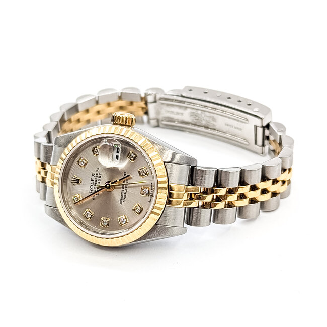 Watch Rolex Oyster Perpectual Datejust Yr. 2004 79173 26mm 18kt Yellow Gold & Stainless 7.5" Box & Papers 125126010