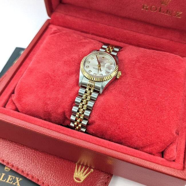 Watch Rolex Oyster Perpectual Datejust Yr. 2004 79173 26mm 18kt Yellow Gold & Stainless 7.5" Box & Papers 125126010