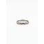Ring Coco Chanel Crush Matelasse .03ctw Round Diamonds 950pt 2.6mm Sz5 3.09g 125120004