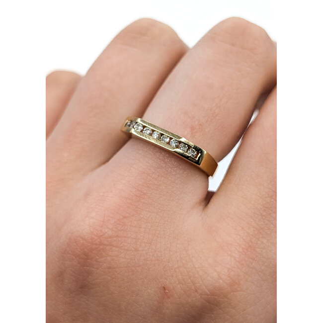 Ring Bridal .10ctw Round Diamonds 14ky 3.3mm Sz5 3.25g 125120096