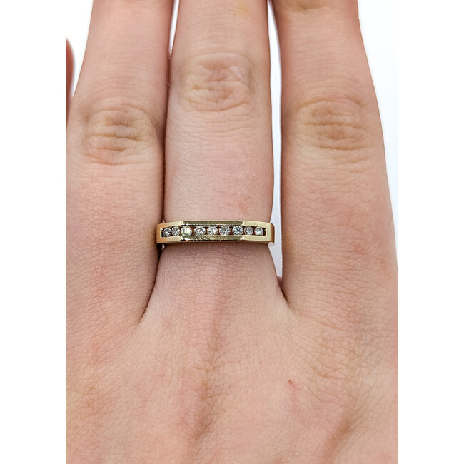 Ring Bridal .10ctw Round Diamonds 14ky 3.3mm Sz5 3.25g 125120096