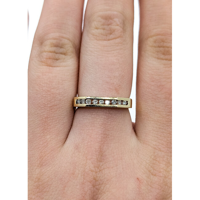 Ring Bridal .10ctw Round Diamonds 14ky 3.3mm Sz5 3.25g 125120096