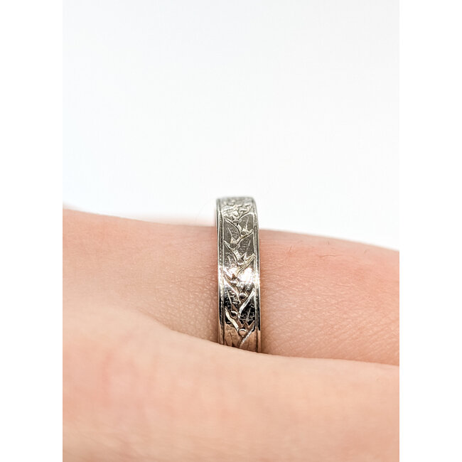 Ring Wheat Design 950pt 3.4mm Sz7 4.47g 125122002