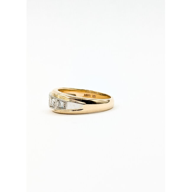 Ring Halo Pave 0.75ctw Near Colorless Diamonds 18kw 12mm Sz5.25 5.3g 125120031