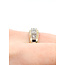 Ring Halo Pave 0.75ctw Near Colorless Diamonds 18kw 12mm Sz5.25 5.3g 125120031